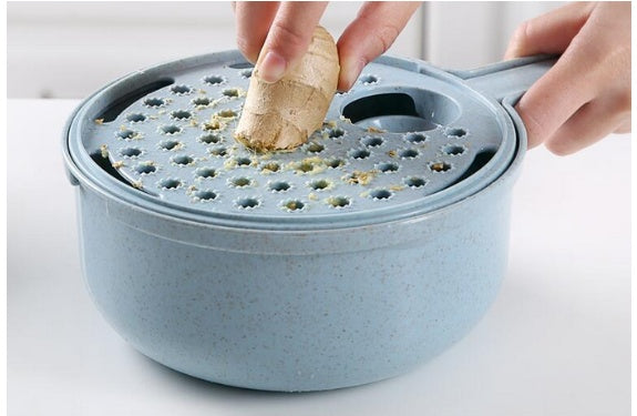 All-in-One 8-in-1 Vegetable Slicer with Strainer & Peeler