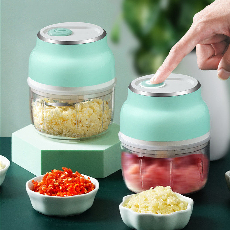 Mini Electric Food Chopper – Fast Garlic and Veggie Cutter