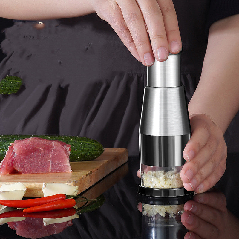 All-in-One Garlic Crusher and Vegetable Chopper Gadget