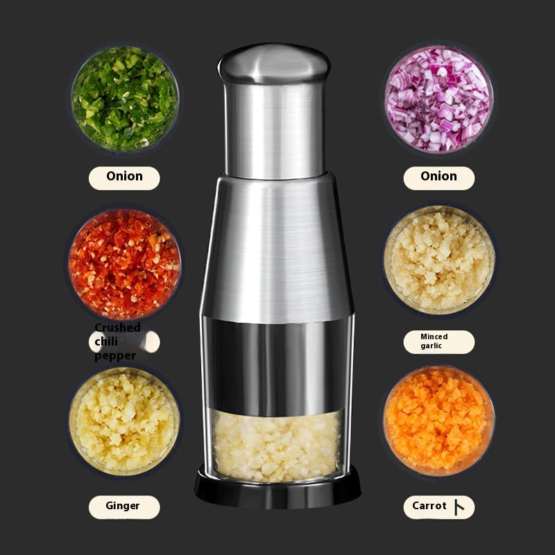 All-in-One Garlic Crusher and Vegetable Chopper Gadget
